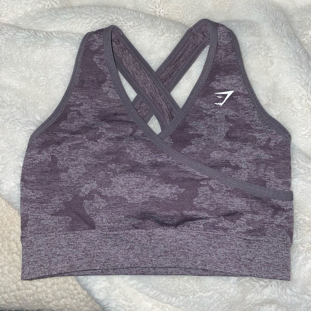 Camo Purple Sports Bra